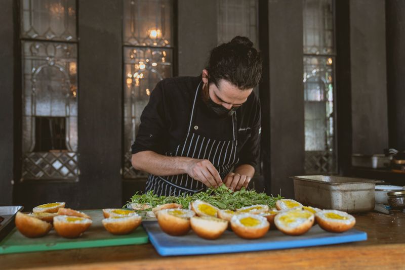 Fresh food preparation at Chuys kitchen