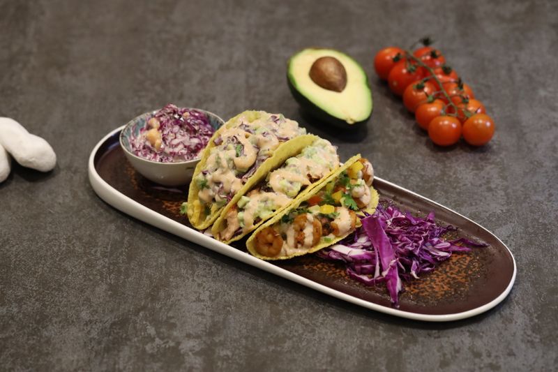 Chuys crispy fish tacos with chipotle slaw